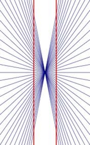dos lineas paralelas en los 80
