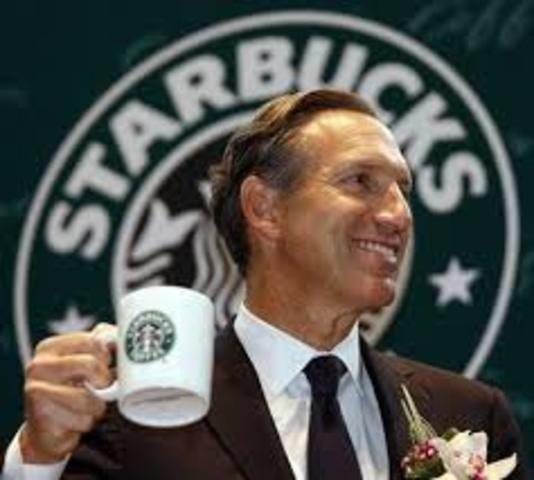 Howard Schultz se une a Starbucks