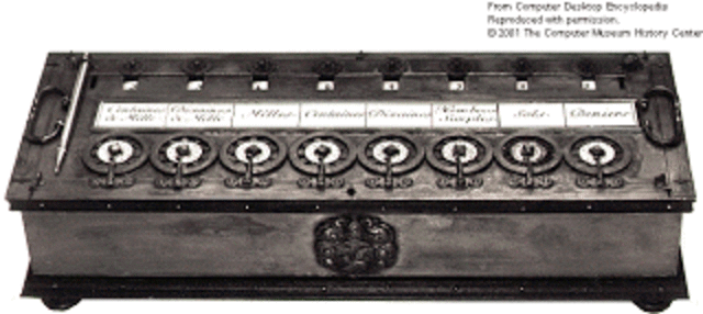 la máquina de calcular