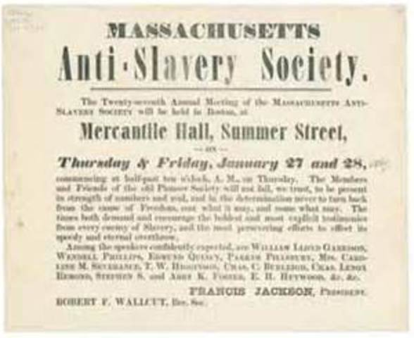 William Lloyd Garrison and his American Anti-Slavery Society
