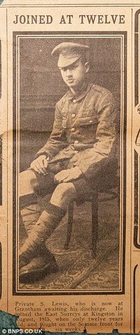 Youngest Soldier Joins WWI