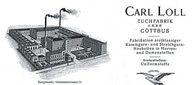 Erste Fabrik der Wollspinnerei