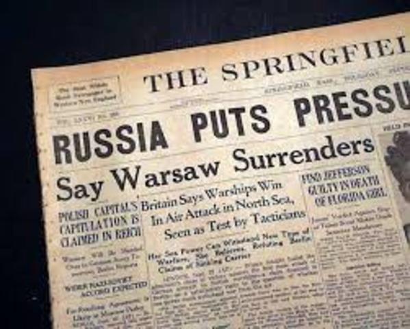 Warsaw surrenders