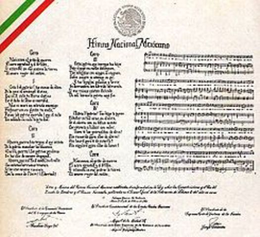 National Anthem sung for the 1st time