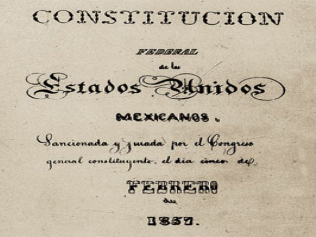 México. Es aprobada la nueva Constitución de 1857