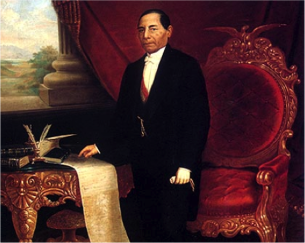 Benito Juarez sube al poder (Político-México)