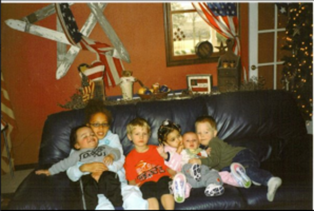 Cousins at Aunt Connie's house