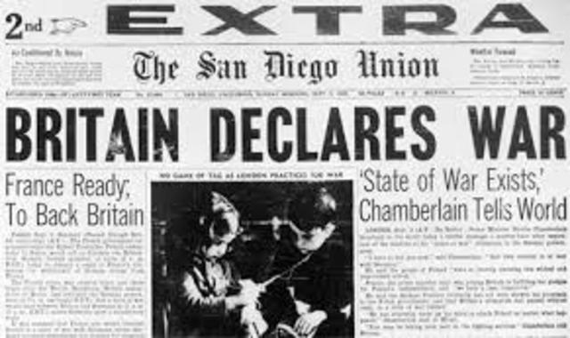 Britain declared war on Germany