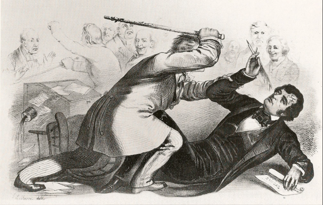 Charles Summer Attacked by Preston Brooks