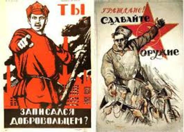 The Bolsheviks win the Russian Civil war