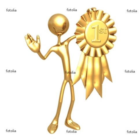 Won first prize in an art show.