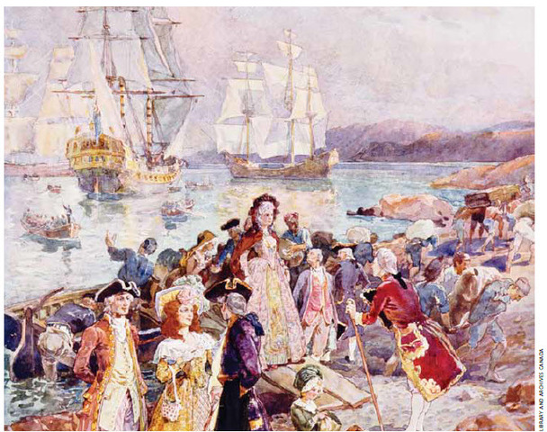 First Loyalists Arrive