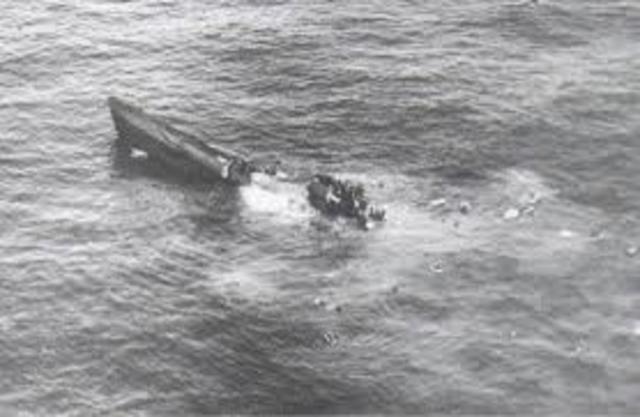 German Submarine Sinks The Custiania