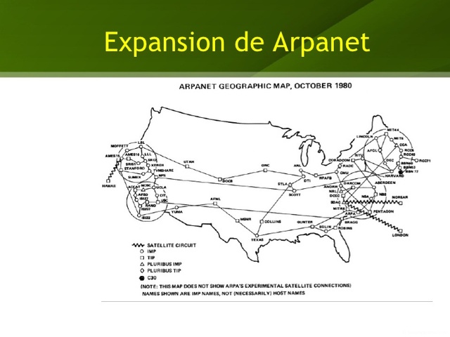 ARPANET expansion and Internet appearance