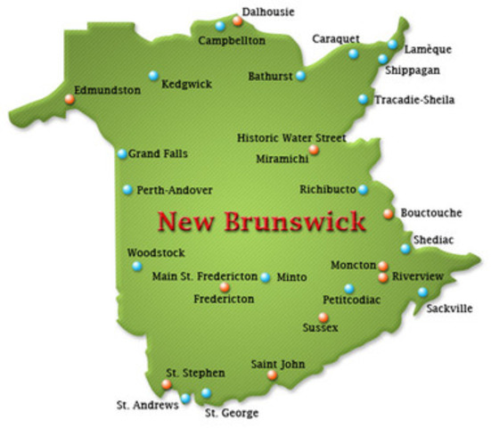 Province of New Brunswick formed.