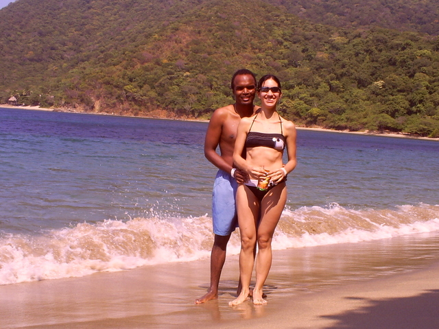 En la hermosa Playa Cinto