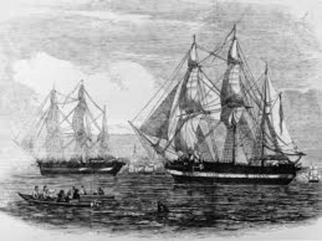 Franklin Sets Sail for Northwest Passage