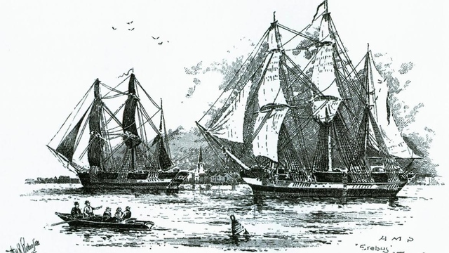 Franklin sets sail for northwest passage