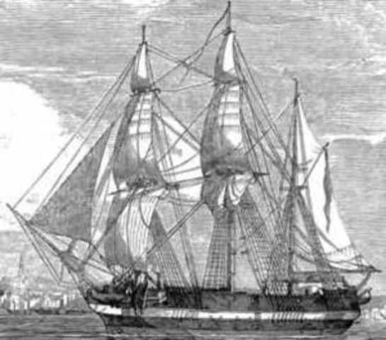 Franklin Sets Sail for NorthWest Passage