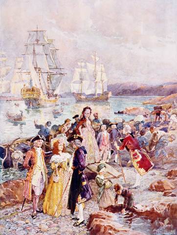 (Colonies & Settlements) First Loyalists Arrive April 1st , 1776