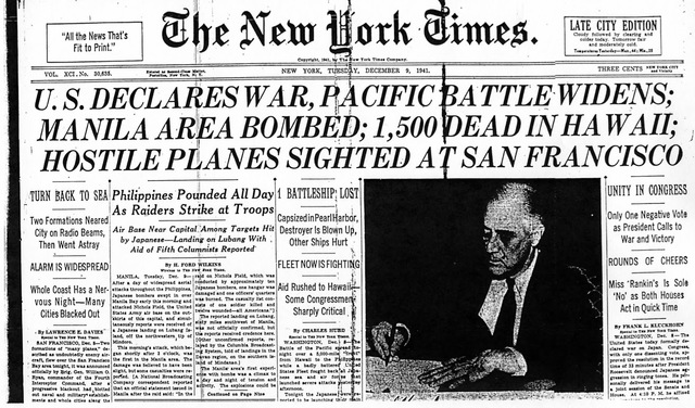 United States Declares War