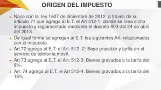 Ley 1607 de 2012