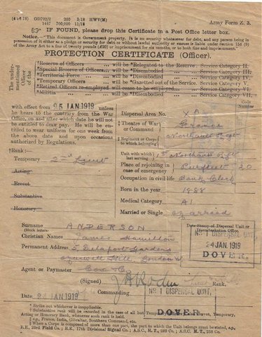 War Veteran- Early Years