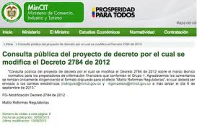 Decreto 2784 de 2012