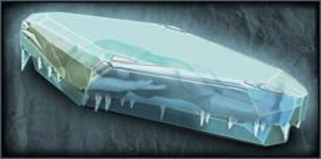 Team hacks through the ice on john torringtons coffin.