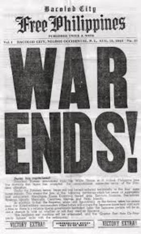 WAR ENDS