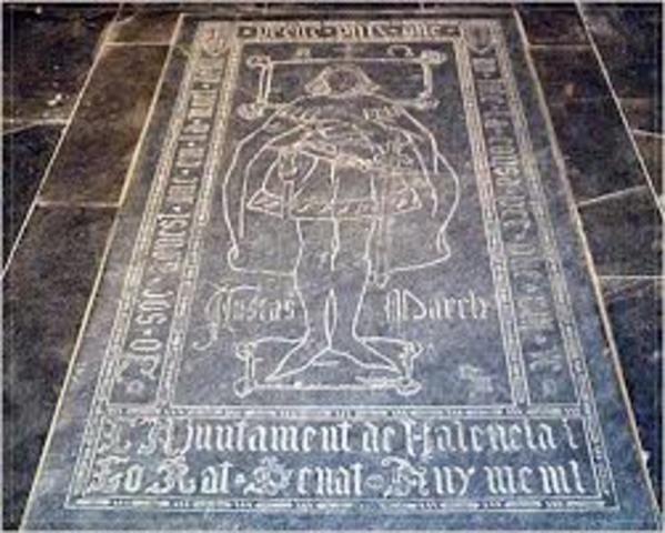 Ausiàs March va morir a Valencia