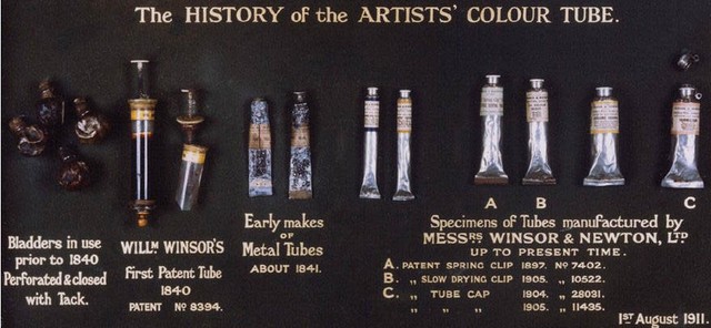 COLLAPSIBLE TINT PAINT TUBE INVENTED BY PAINTER JOHN RAND