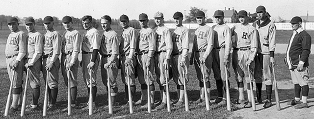 Baseball rose a lot in popularity