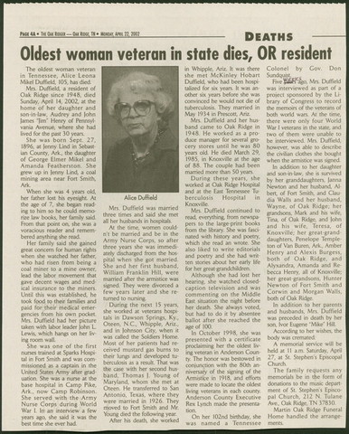 oldest woman veteran
