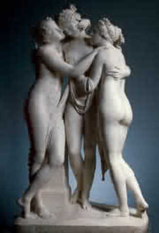 "The Three Graces" by Canova