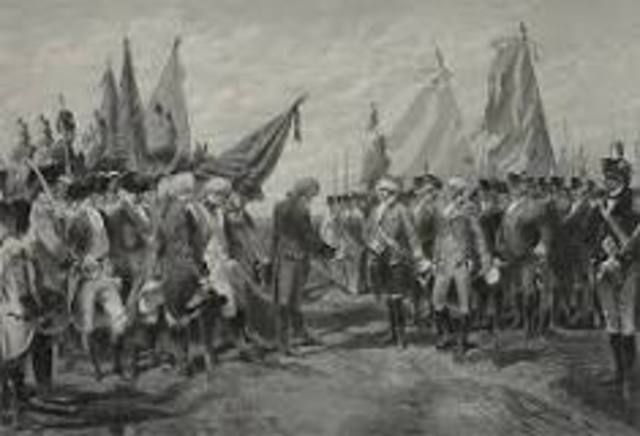 French and Americans force Cornwallis to surrender at Yorktown