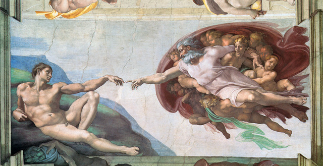The Creation of Adam by Michelangelo