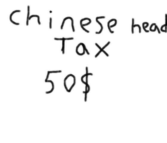 the government iusses the chinese head tax