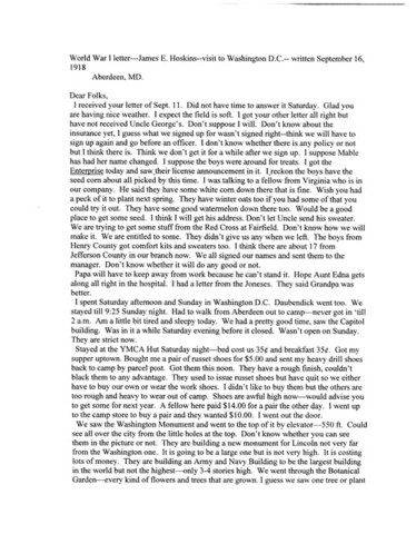 Informaton from James