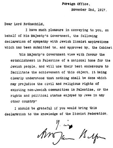 Balfour Declaration