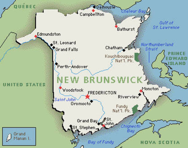 New Brunswick becomes province