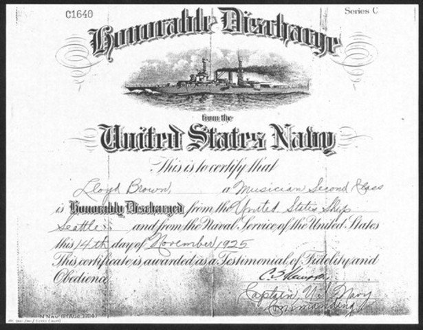 Llyod Brown is Discharged