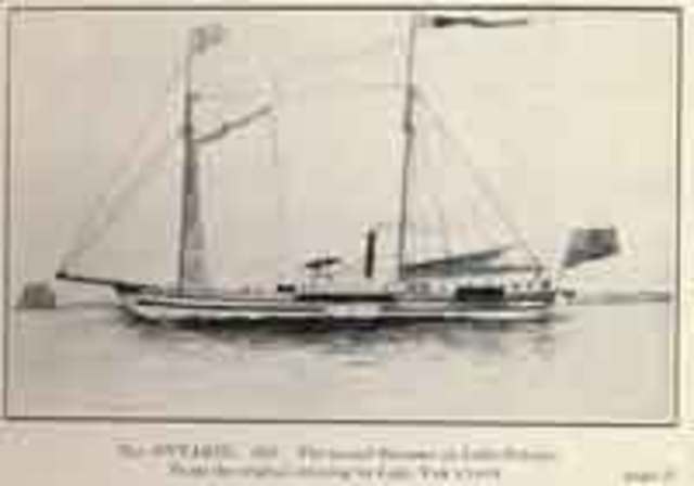 First two lake steamers are launched on Lake Ontario