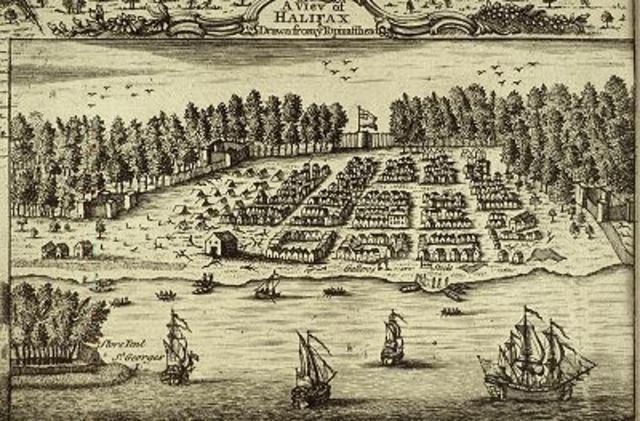 German immigrants begin to arrive om Halifax.