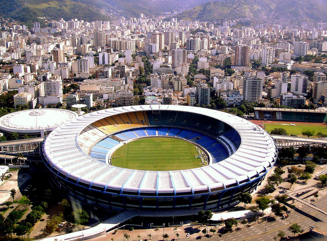 Concert at Maracana Stadium.