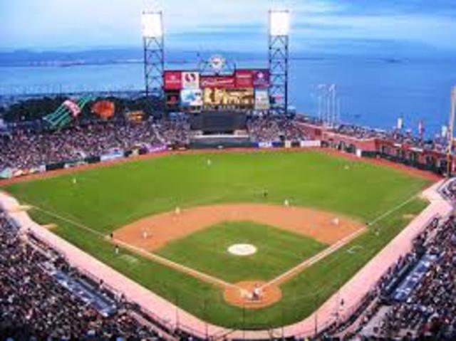 Concert at the San fran Giants baseball stadium