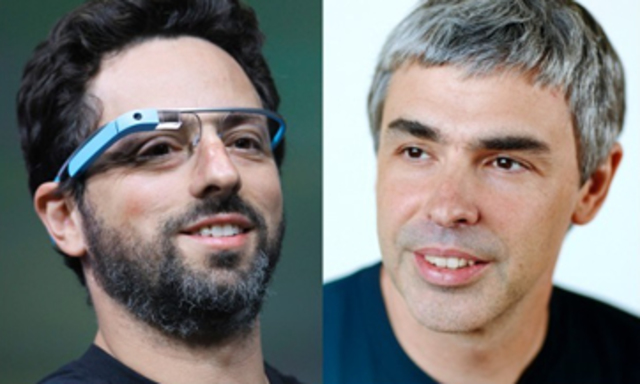 Larry Page y Serguéi Brin (Google)