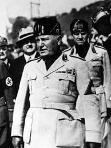 Mussolini take power in Italy