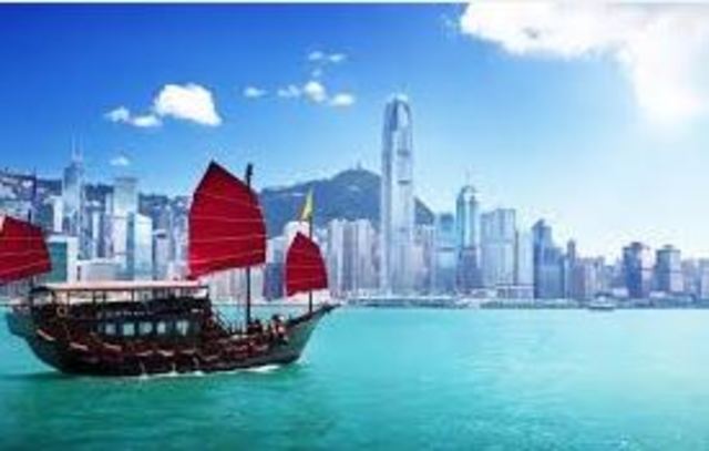 Sam arrives in Hong Kong