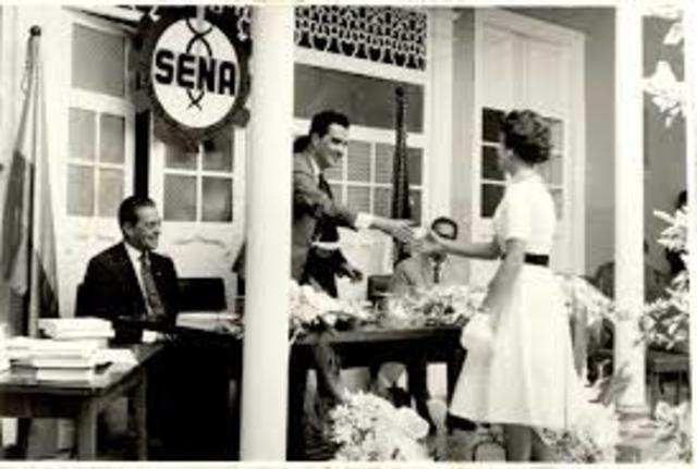 APARECE EL SENA 1957